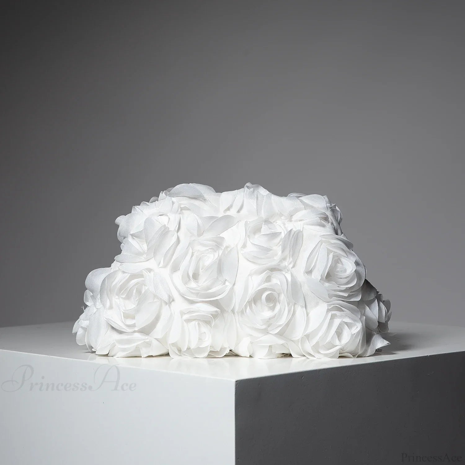 Elegant Rose Wedding Party Clutch Wristlet WHITE wristlet-250126