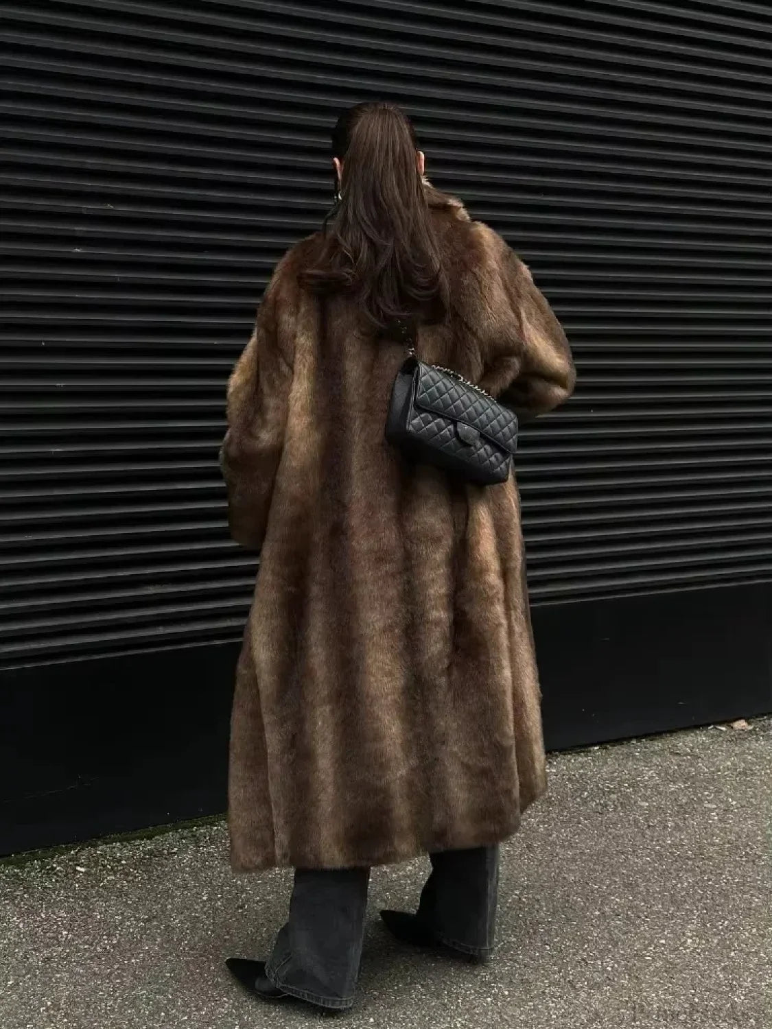 Elegant Woolen Belted Long Sleeve Overcoat