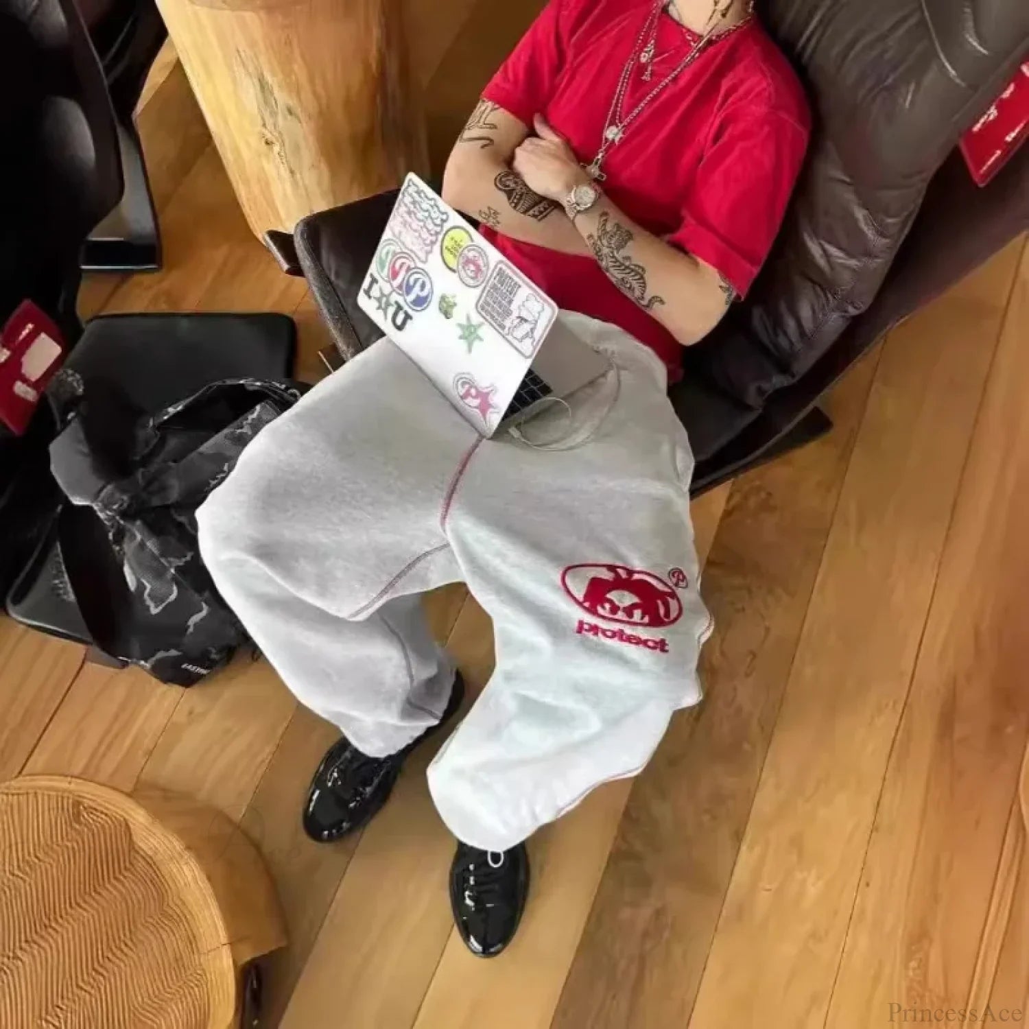 Embroidered Y2K Vintage Pants white 1 / S