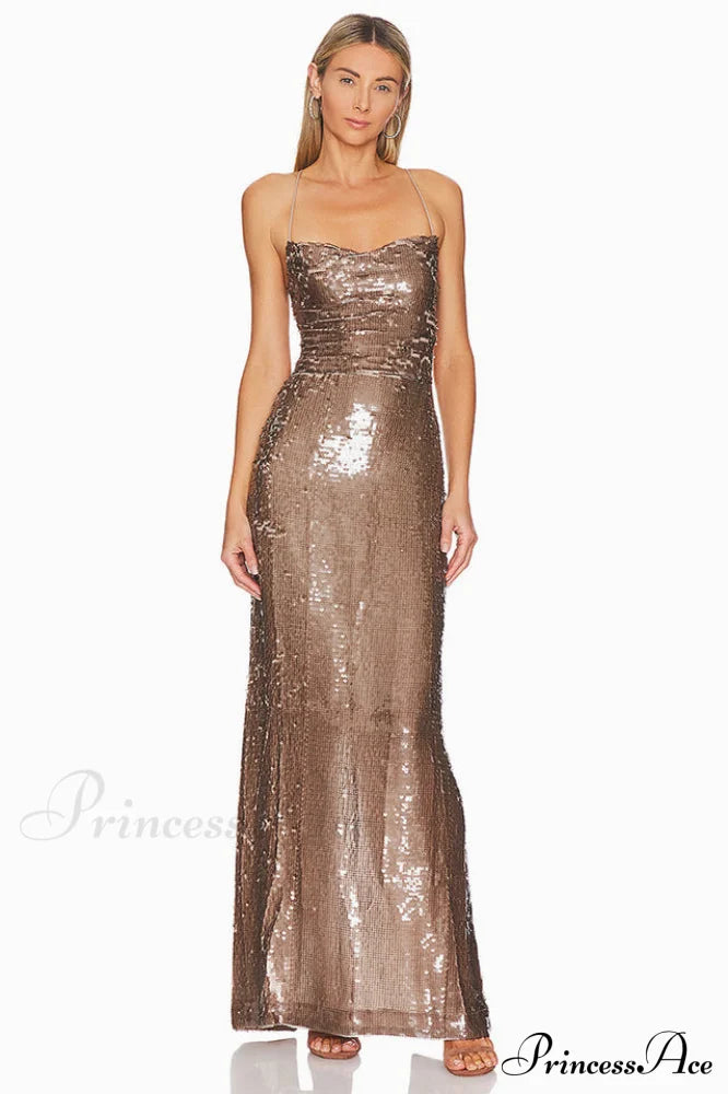 Emilina Sequin Backless Maxi Dress | Dress In Beauty