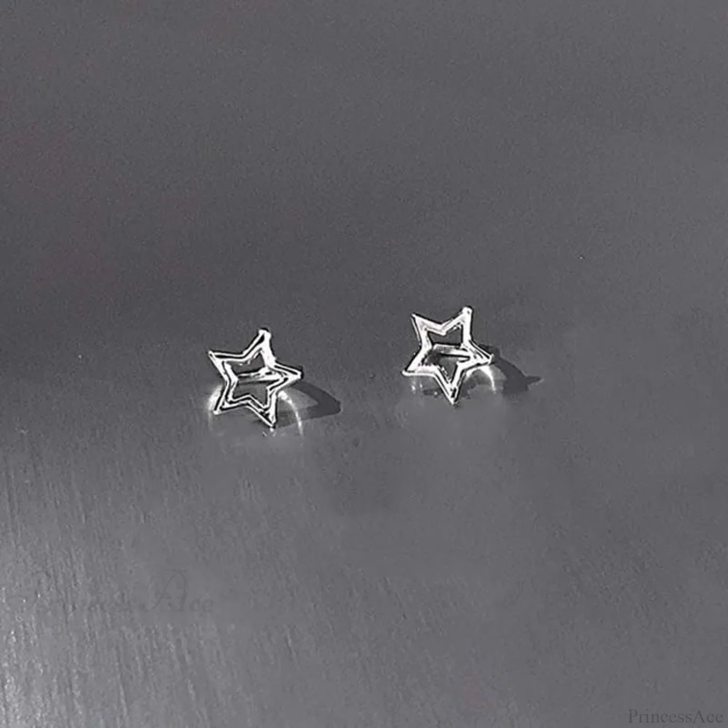 Empty Five-pointed Star Constellation Stud Earring color2