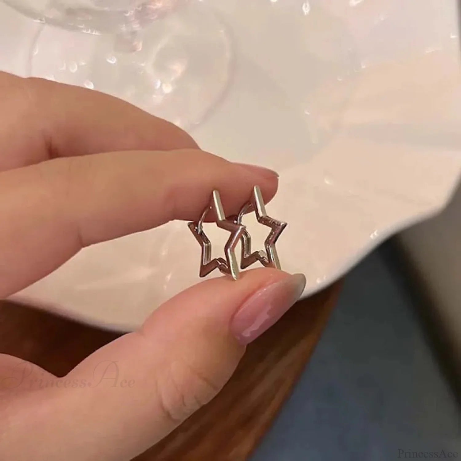 Empty Five-pointed Star Constellation Stud Earring color4