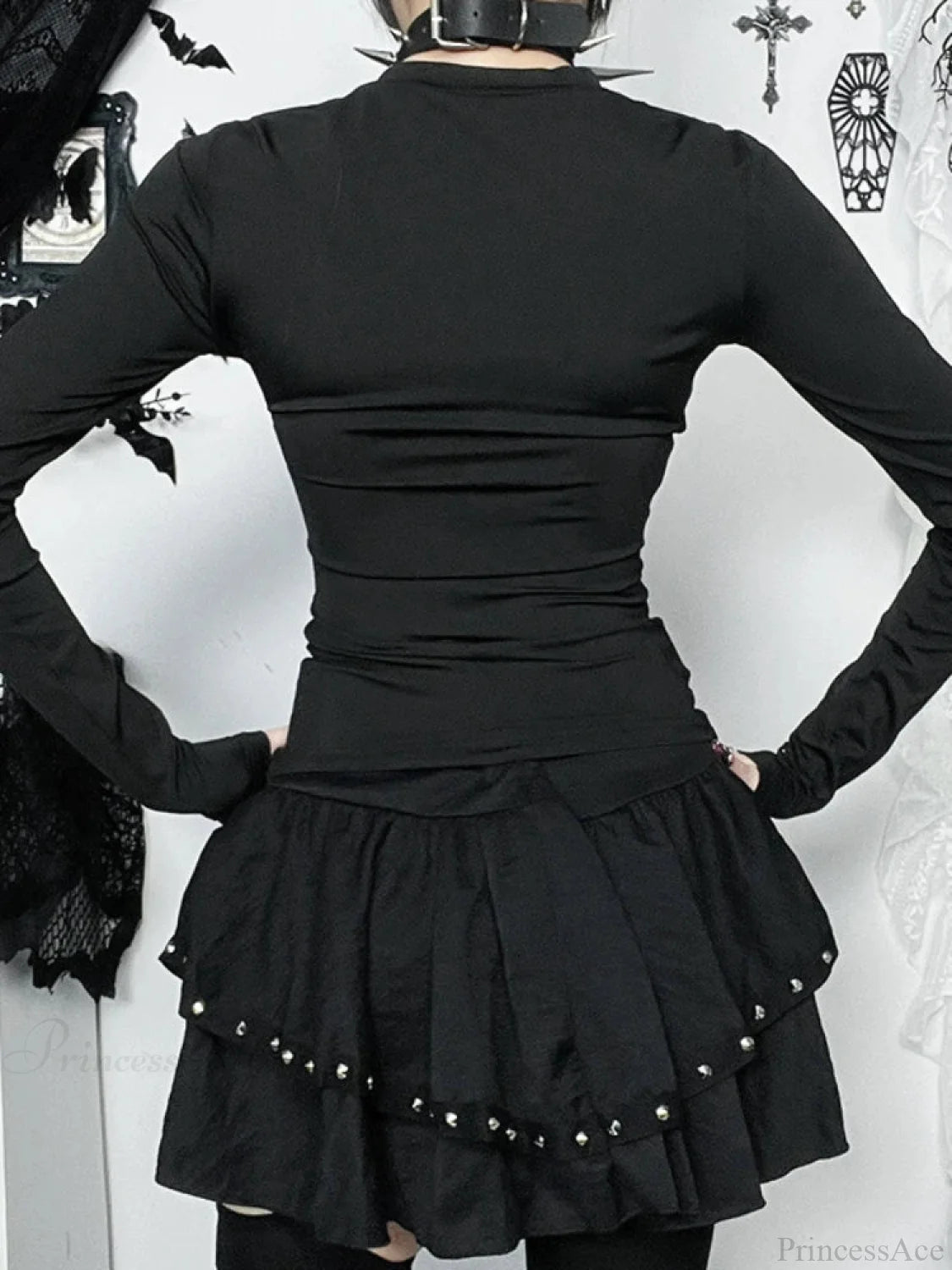 Empty Net Patchwork Knit Top