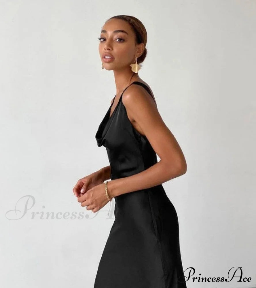 Enela Satin Stylish Maxi Dress