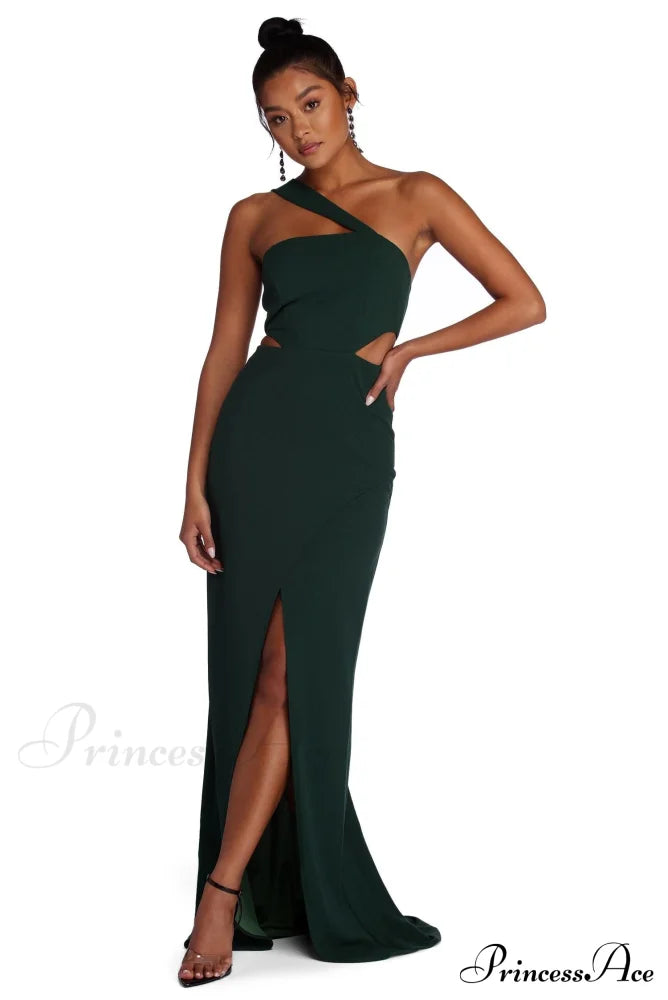 Erica Formal One Shoulder Dress - Lady Occasions
