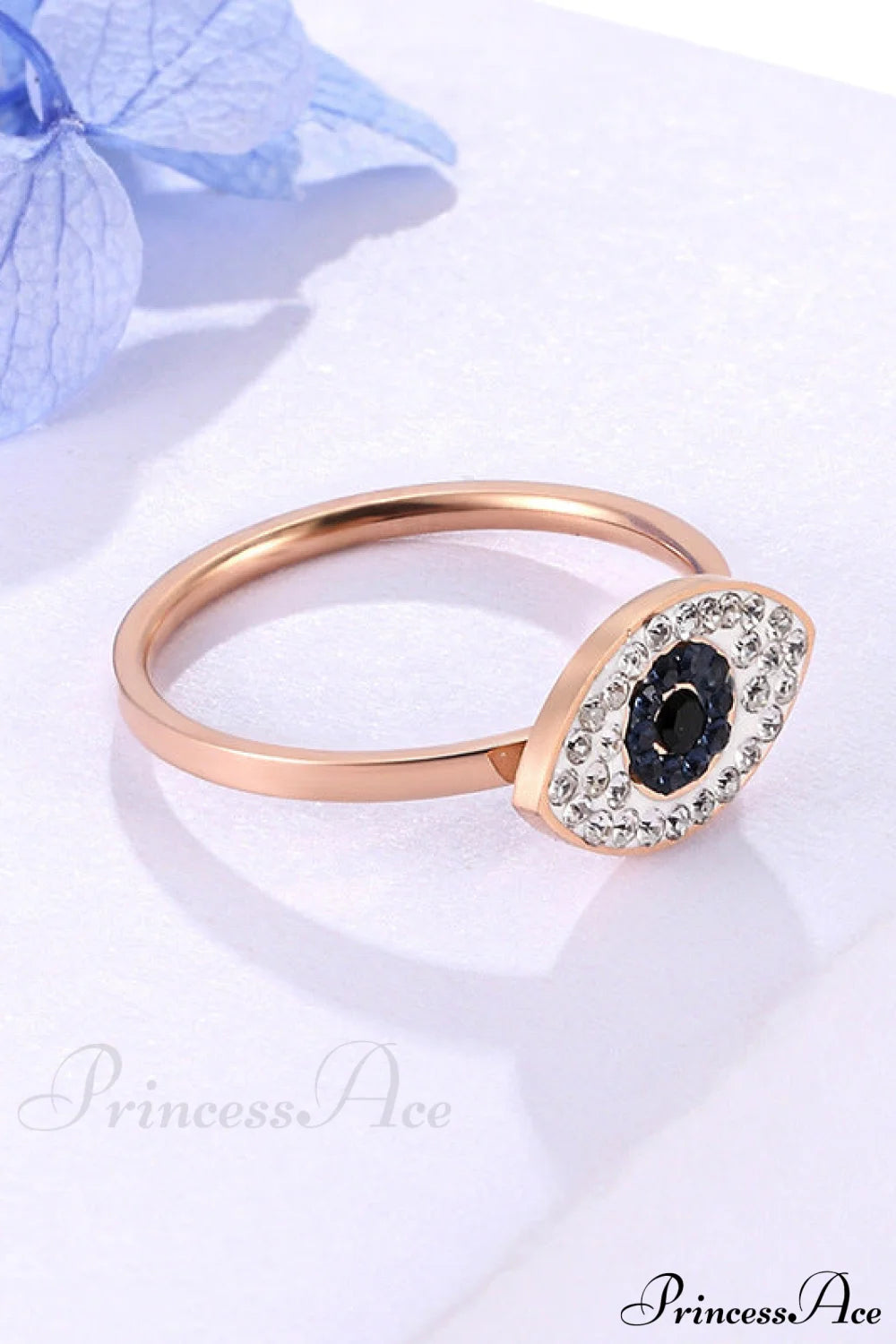 Eye Of God Rose Gold 14K Titanium Steel Rings