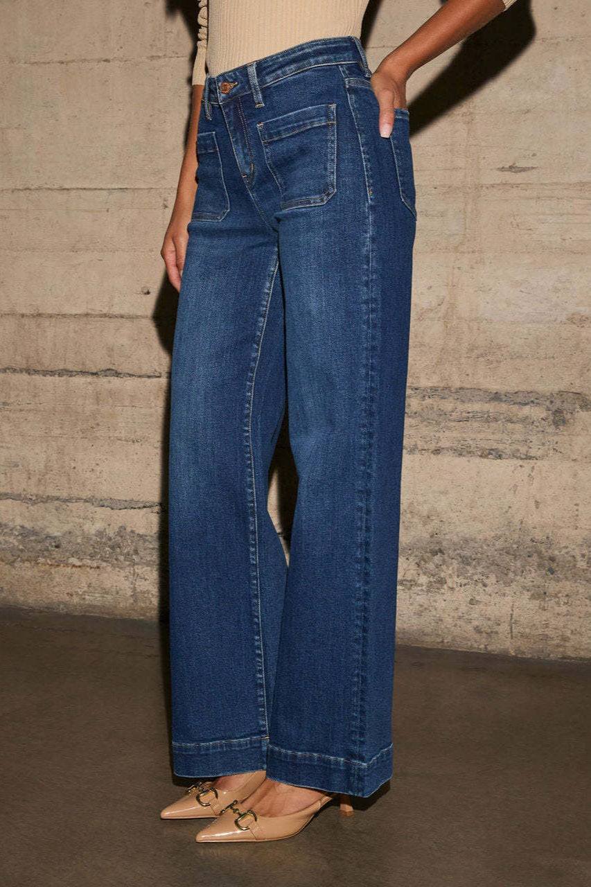 High Waist Wide Leg Vintage Jeans