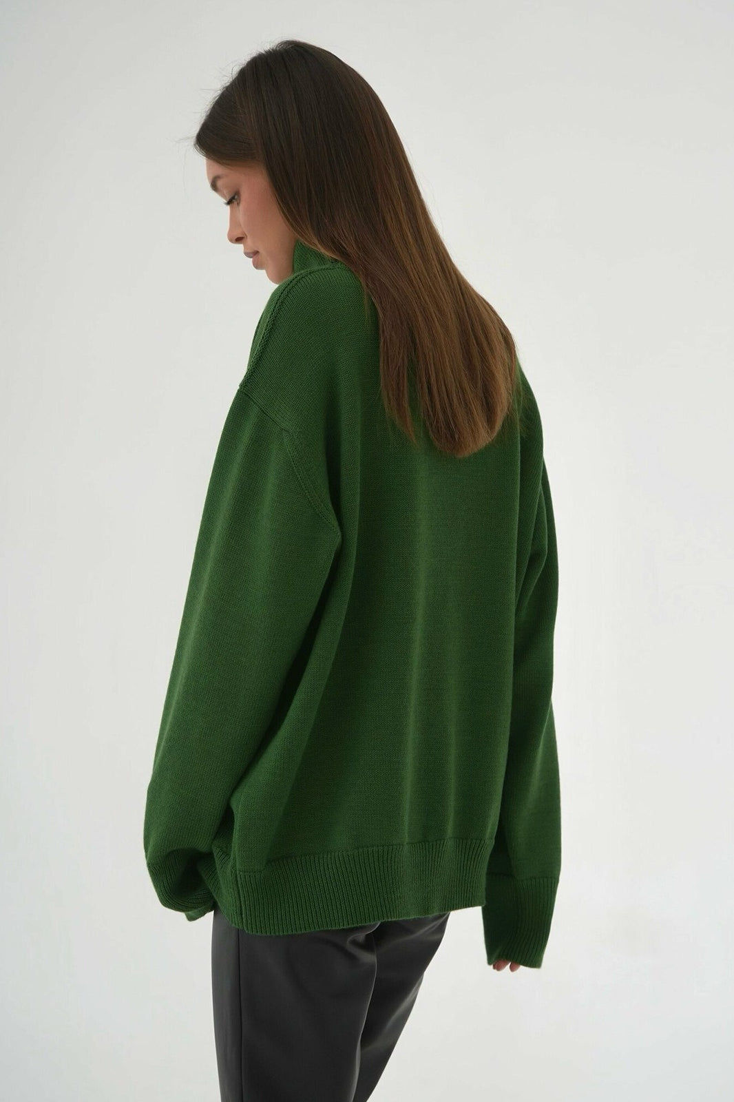 Turtleneck Loose Knit Pullover Sweater