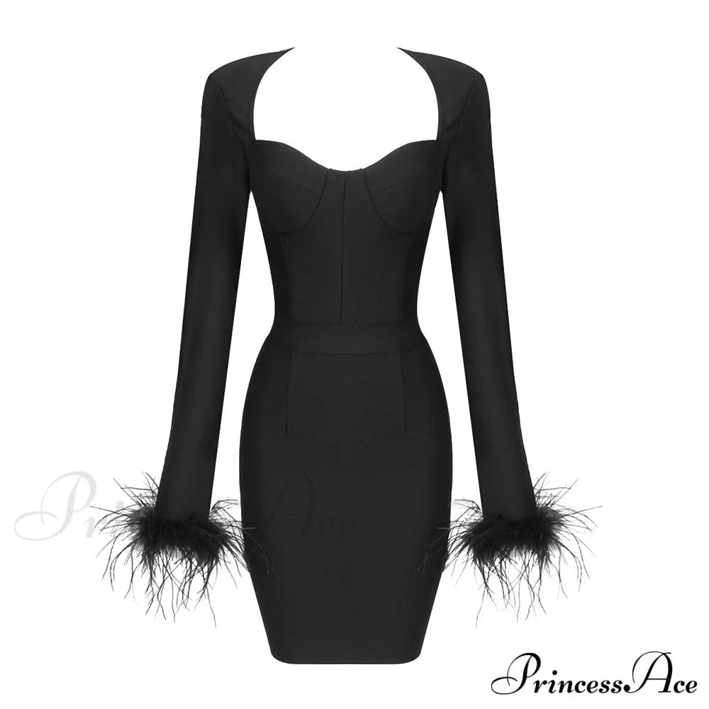 Faina Mini Stylish Dress Black Black / Xs Dress