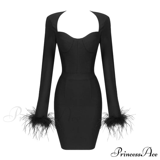 Faina Mini Stylish Dress Black Black / Xs Dress