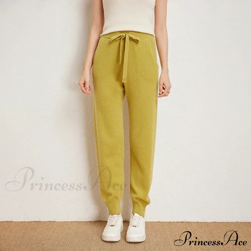 Fall New Solid Wide Pit Stripe Casual Knitted Wide-Legged Streetwear Pants
