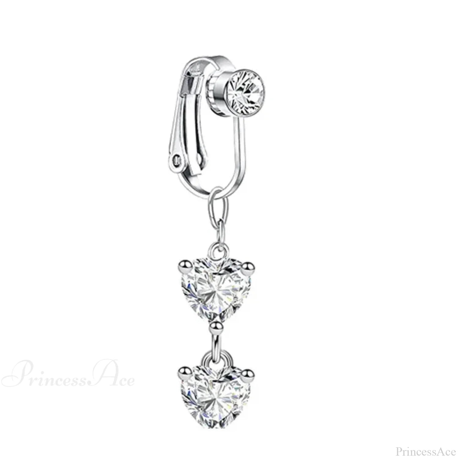 Fashion Butterfly Gothic Fake Belly Ring silver-23