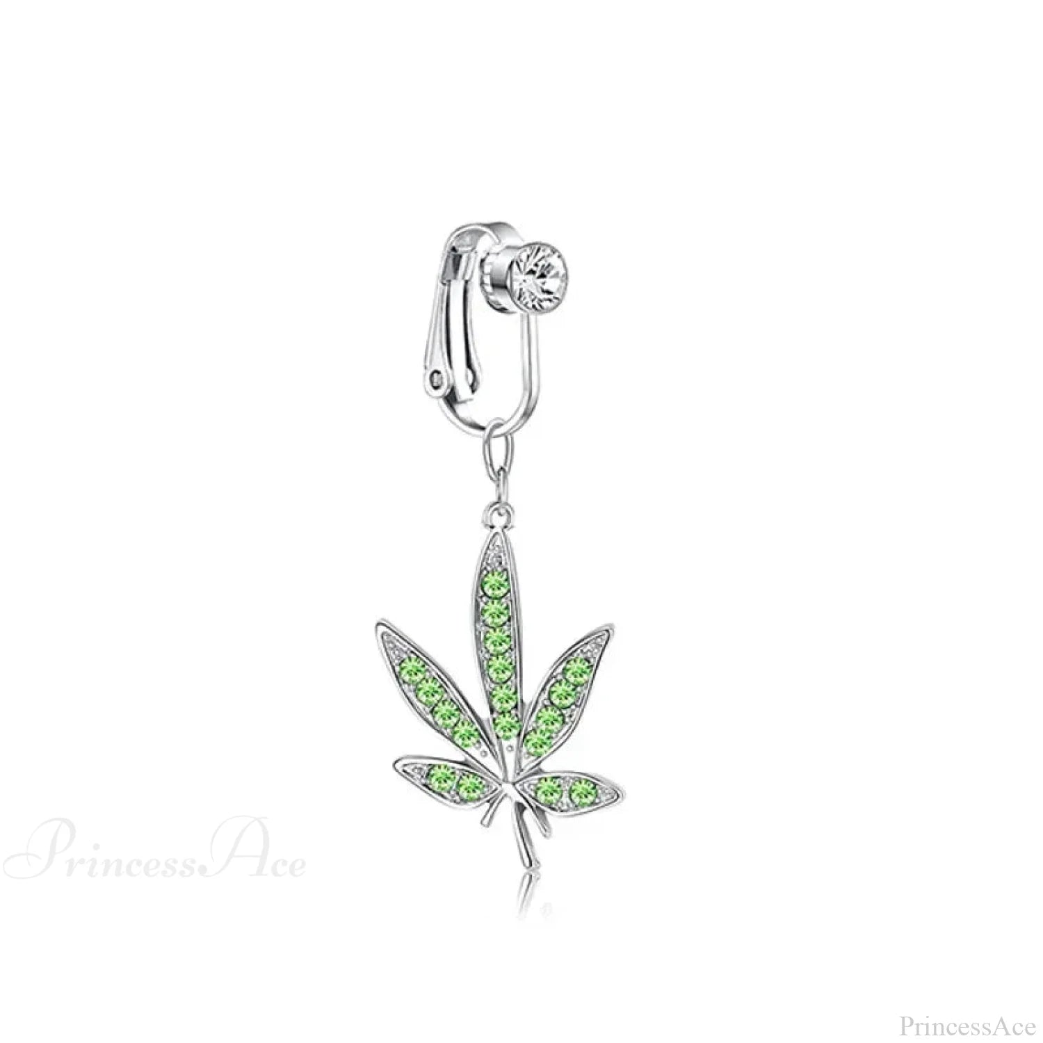 Fashion Butterfly Gothic Fake Belly Ring silver-28