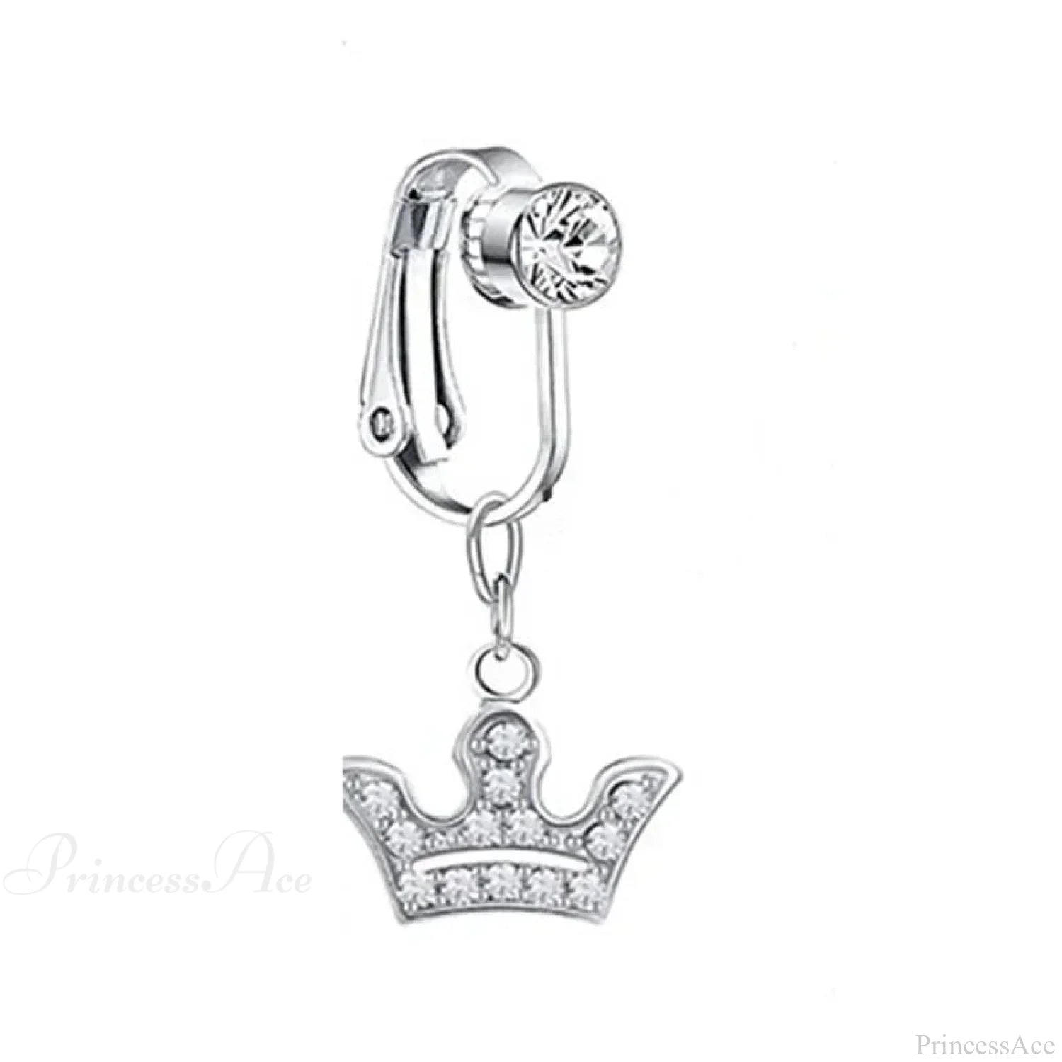 Fashion Butterfly Gothic Fake Belly Ring silver-29