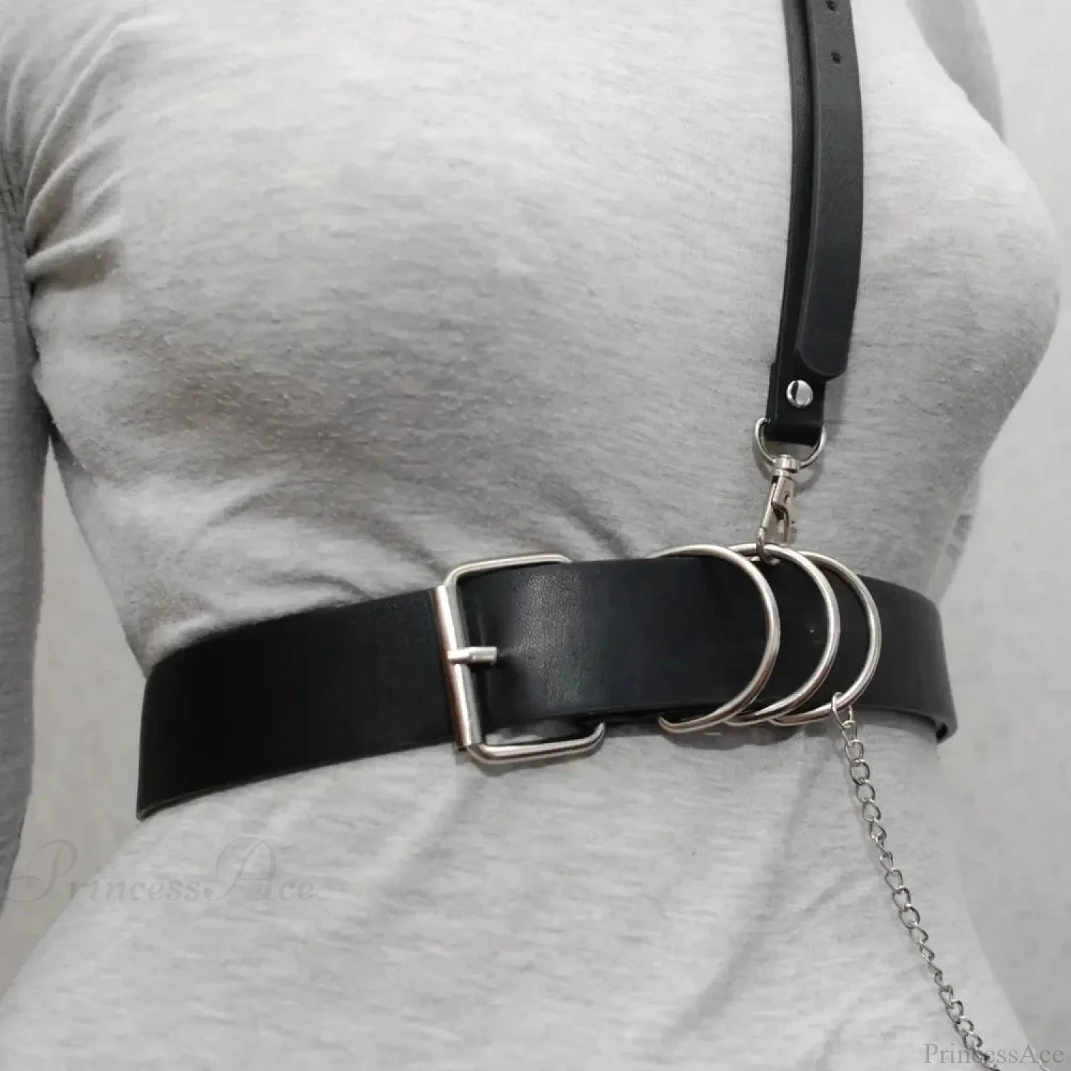 Fashion Dark Leather Waist Belt belt