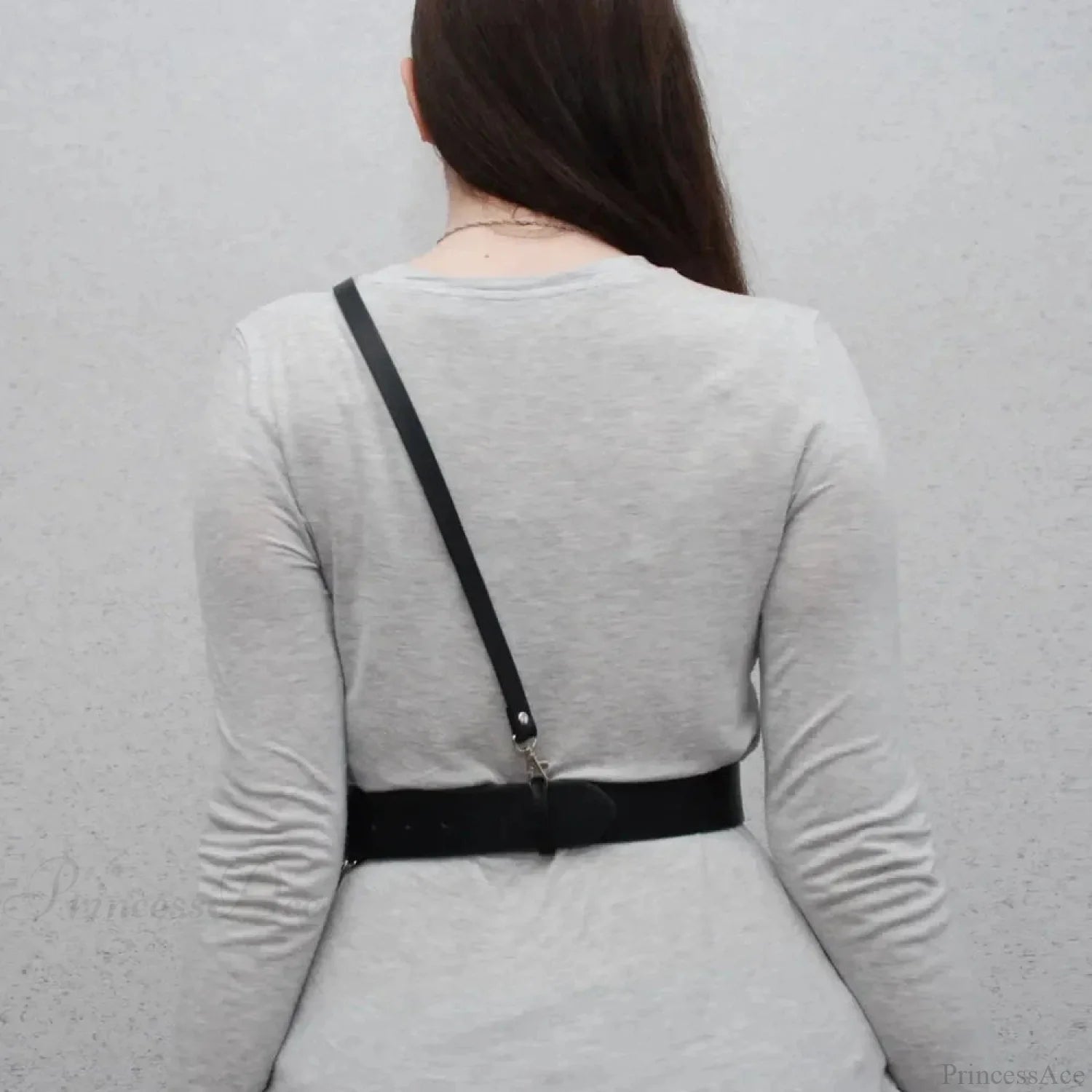 Fashion Dark Leather Waist Belt belt