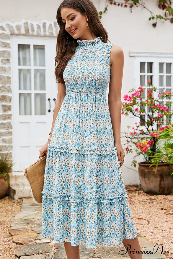 Fashion Printed Graceful Casual Mini Dress