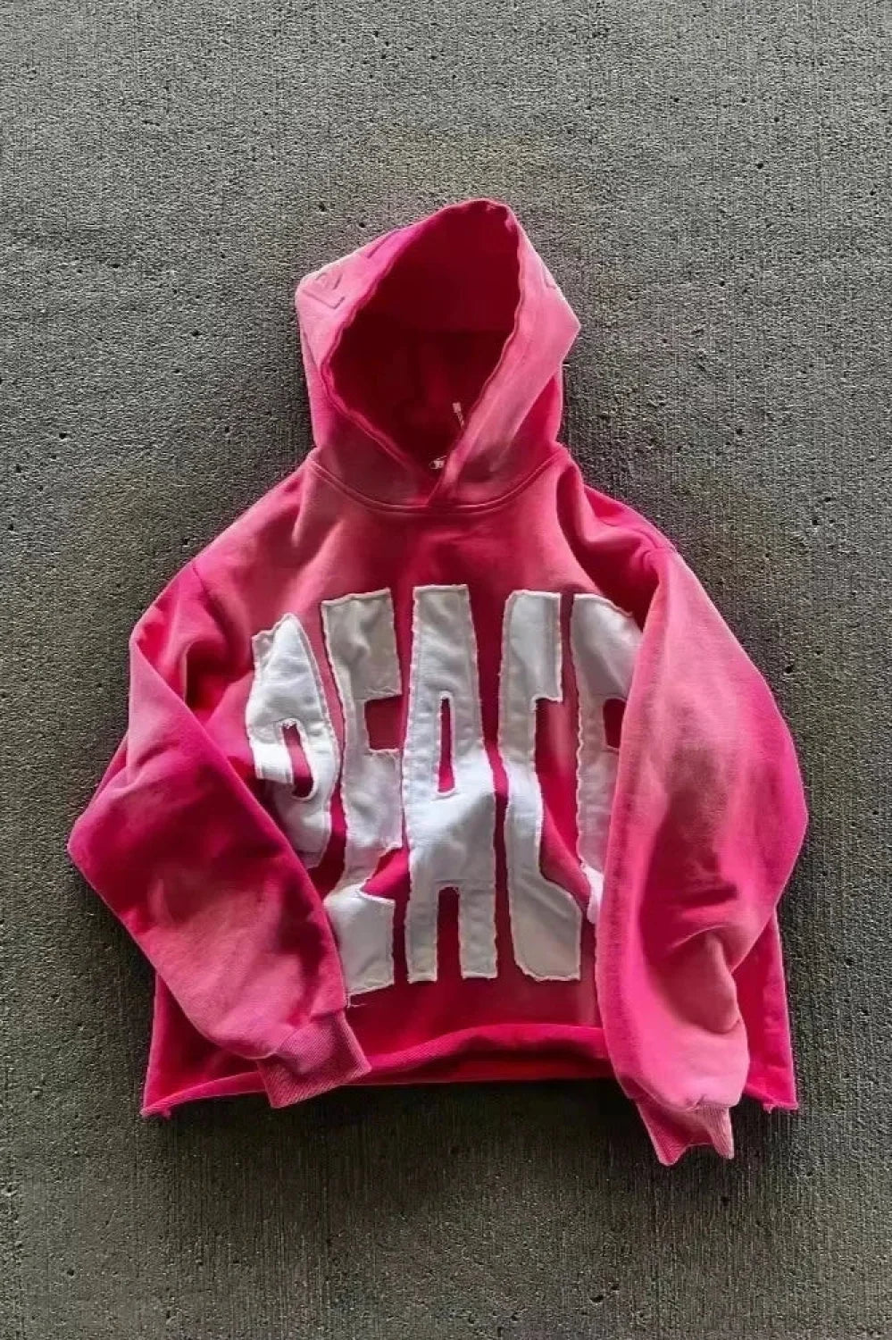Fashion Trend Fleece Padded Zipper Hoodie Pink 2 / M