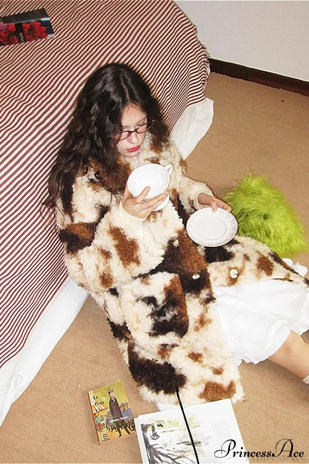 Faux Fur Long Minimalist Coat