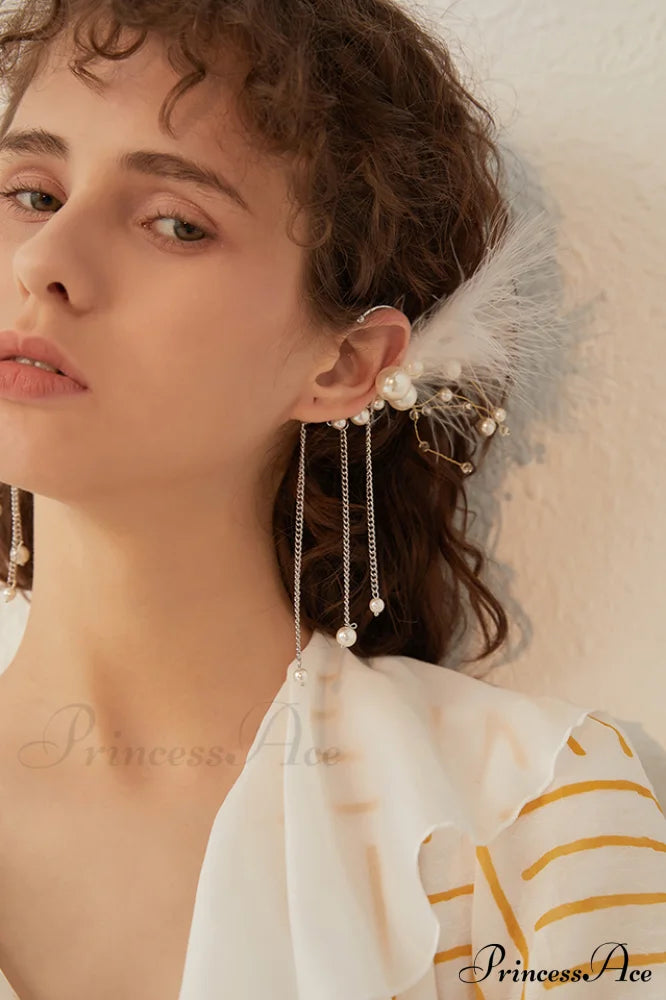 Feather Tassel Earrings | Dress In Beauty