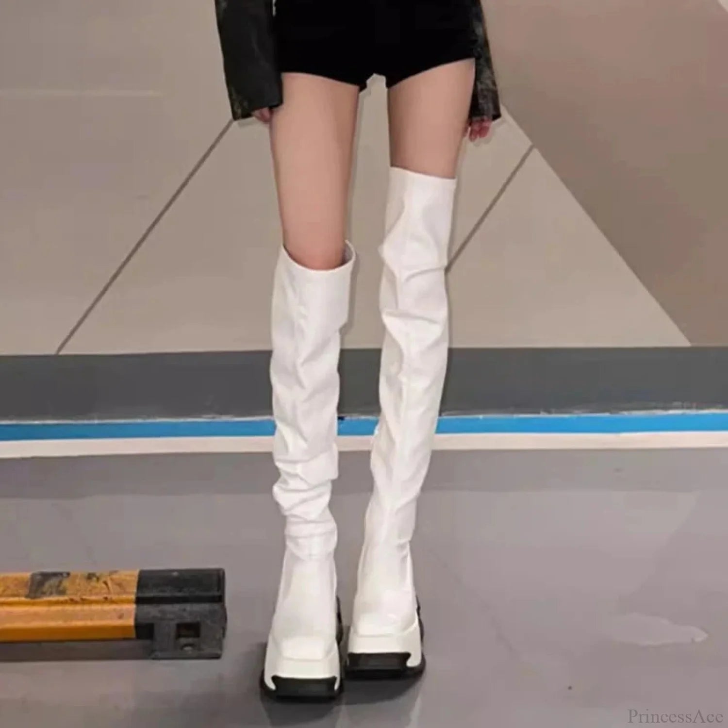 Females Punk 10 CM Platform Chunky Gothic Boot