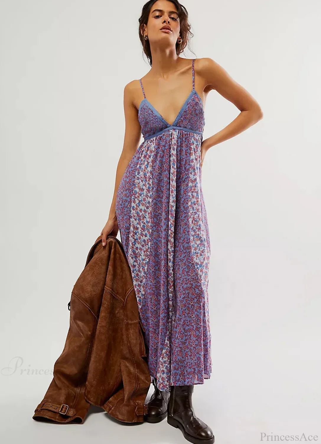 Fine Chiffon Floral Boho Dress bohodress-250126