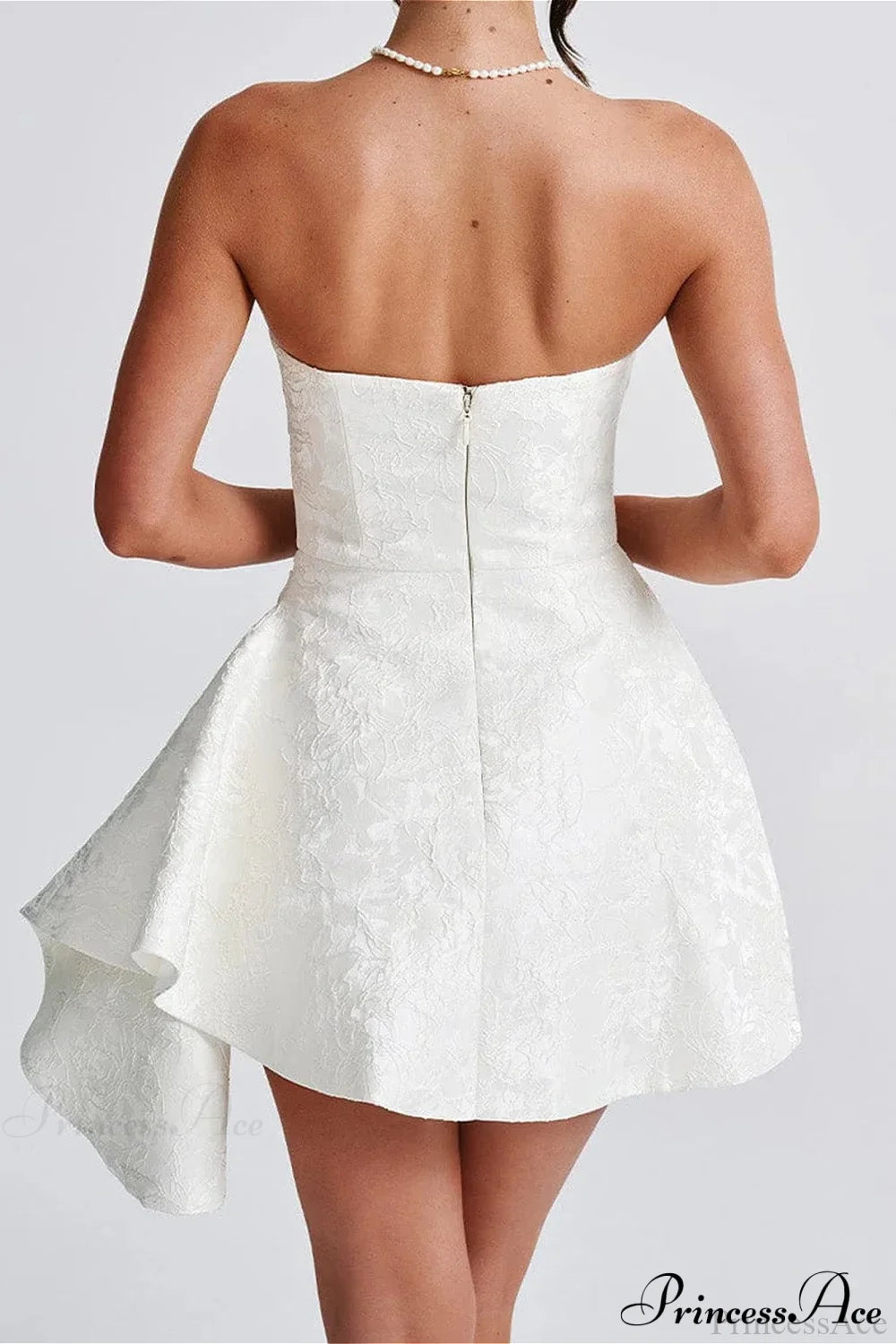 Fitted Strapless Chic Party Dress