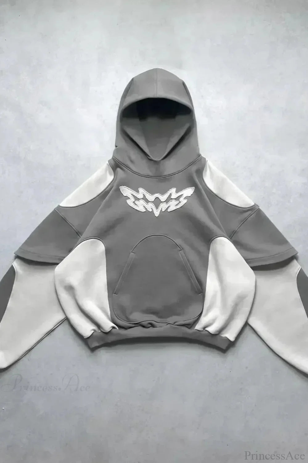 Flash Diamond Oversized Hoodie Grey 1 / M