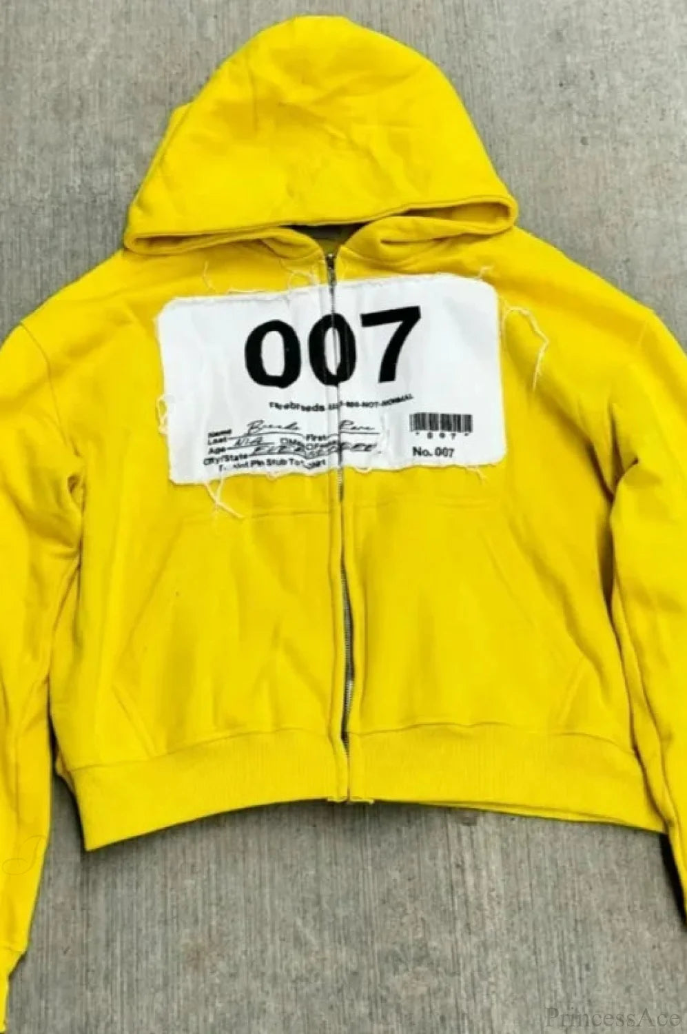 Flash Diamond Oversized Hoodie Yellow 1 / M