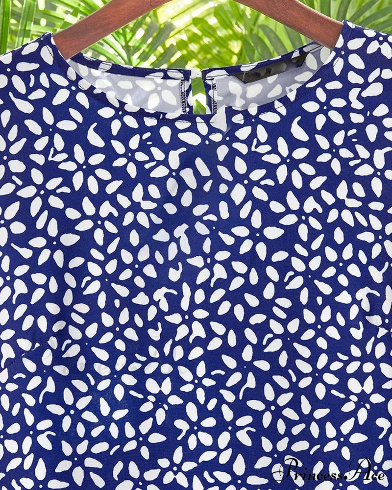 Floral Dress With Pockets Casual Dresses