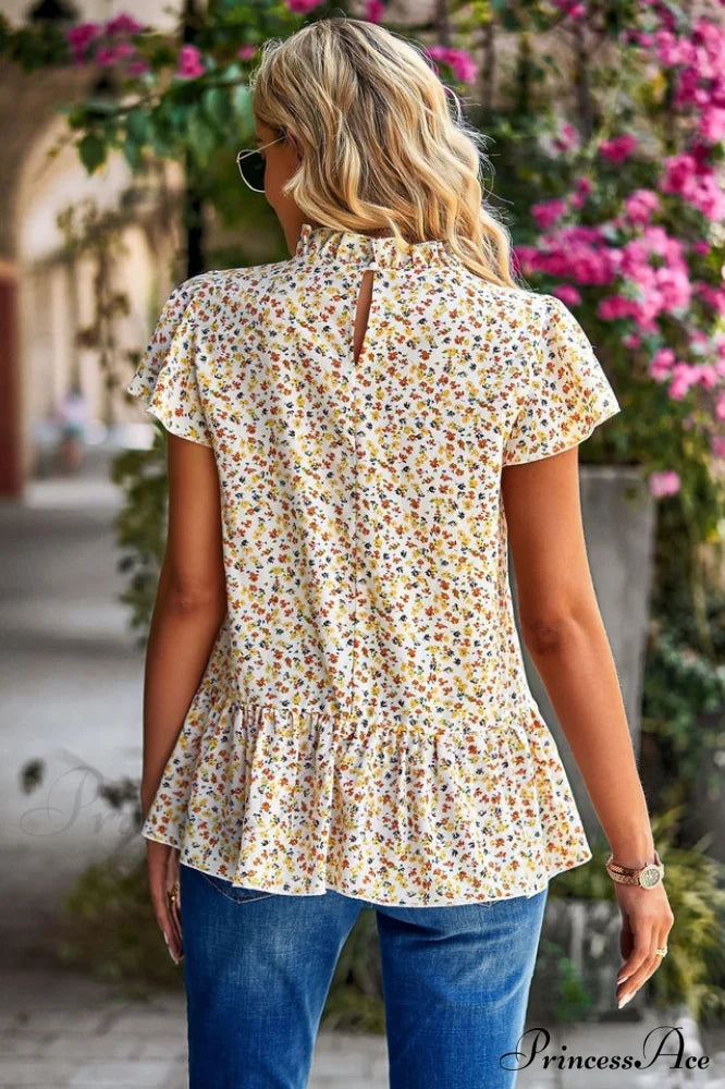 Floral Elegant Print Blouse