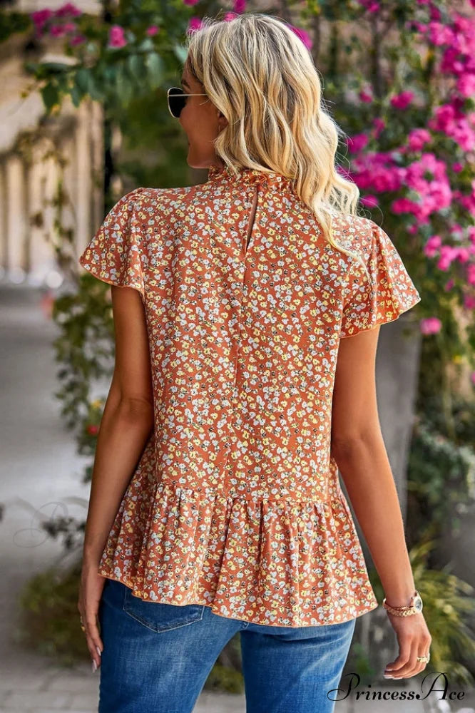 Floral Elegant Print Blouse