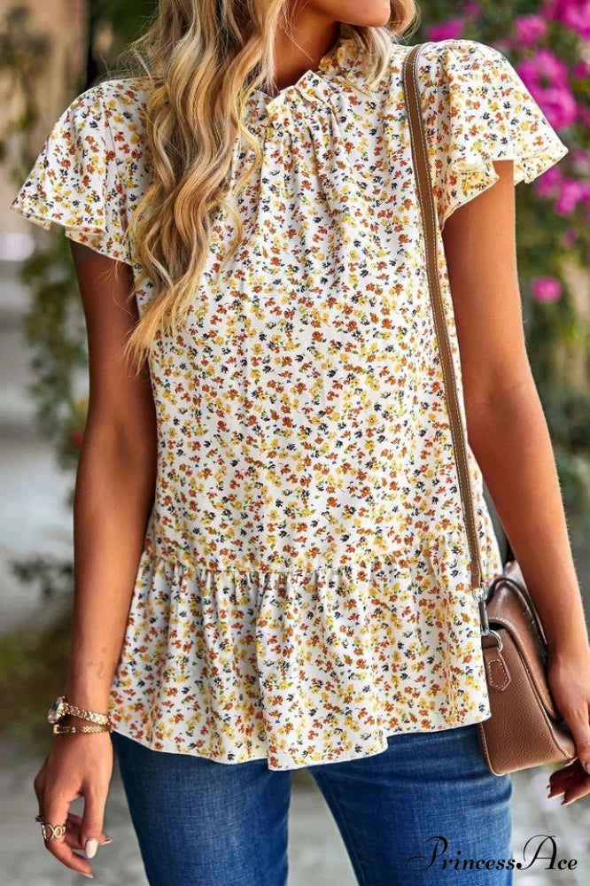 Floral Elegant Print Blouse