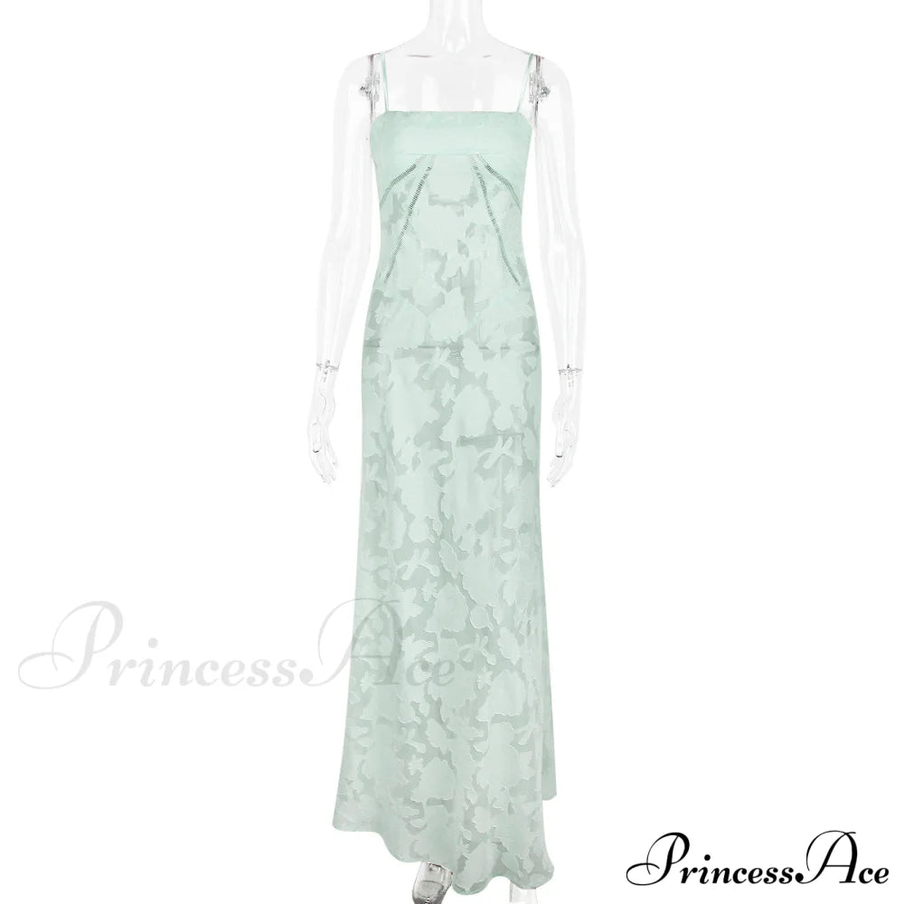 Floral Print Stylish Sheer Maxi Dress