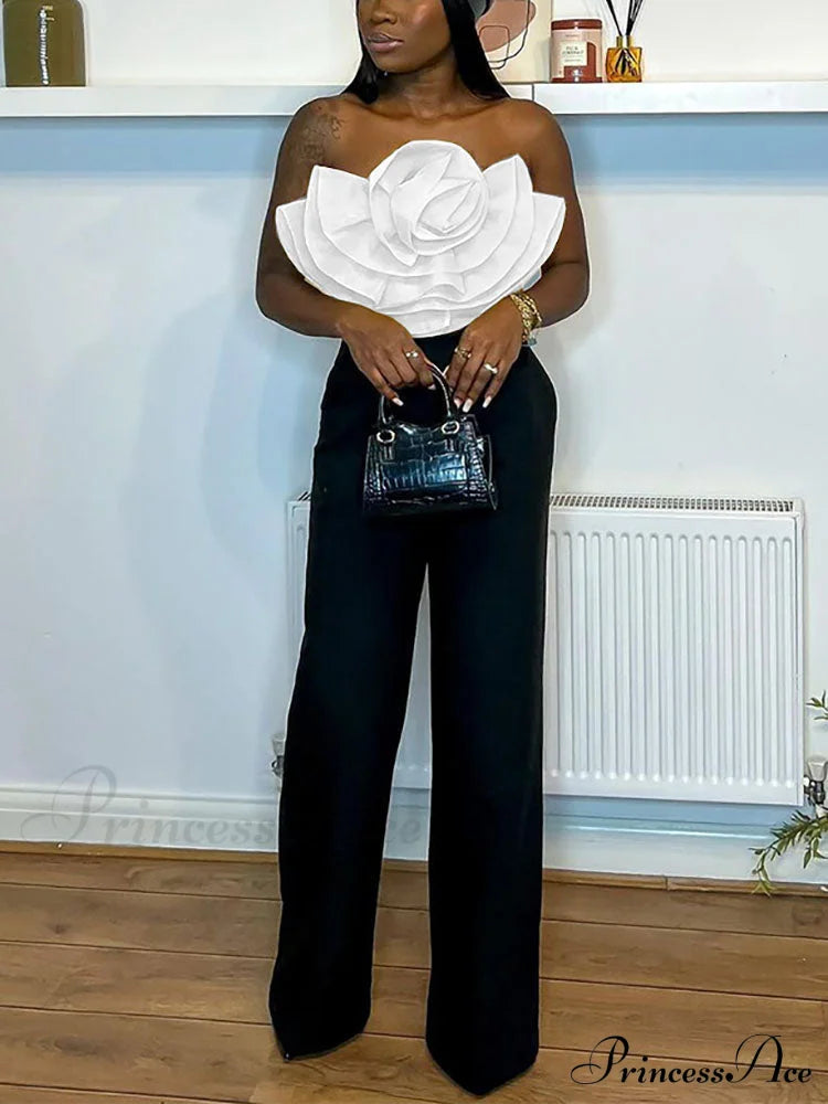 Floral Tie Strap Sheer Lace Mesh Sophisticated Scalloped Crop Tube Top - Lilac Shirts & Tops