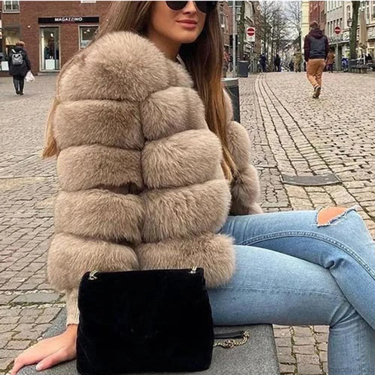 Fox Fur Winter Cold Weather Coat