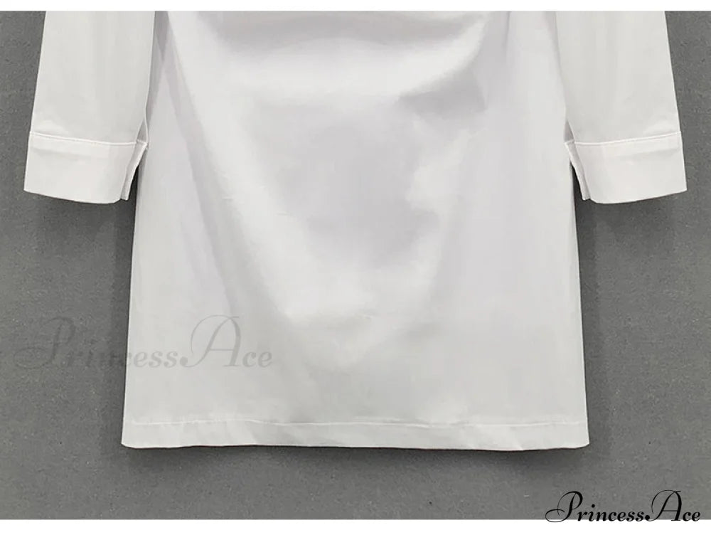 Full-Length Party Oversize Blouse Coastal Warm-Season Evening Women’s Elegant Gown Vintage Casual