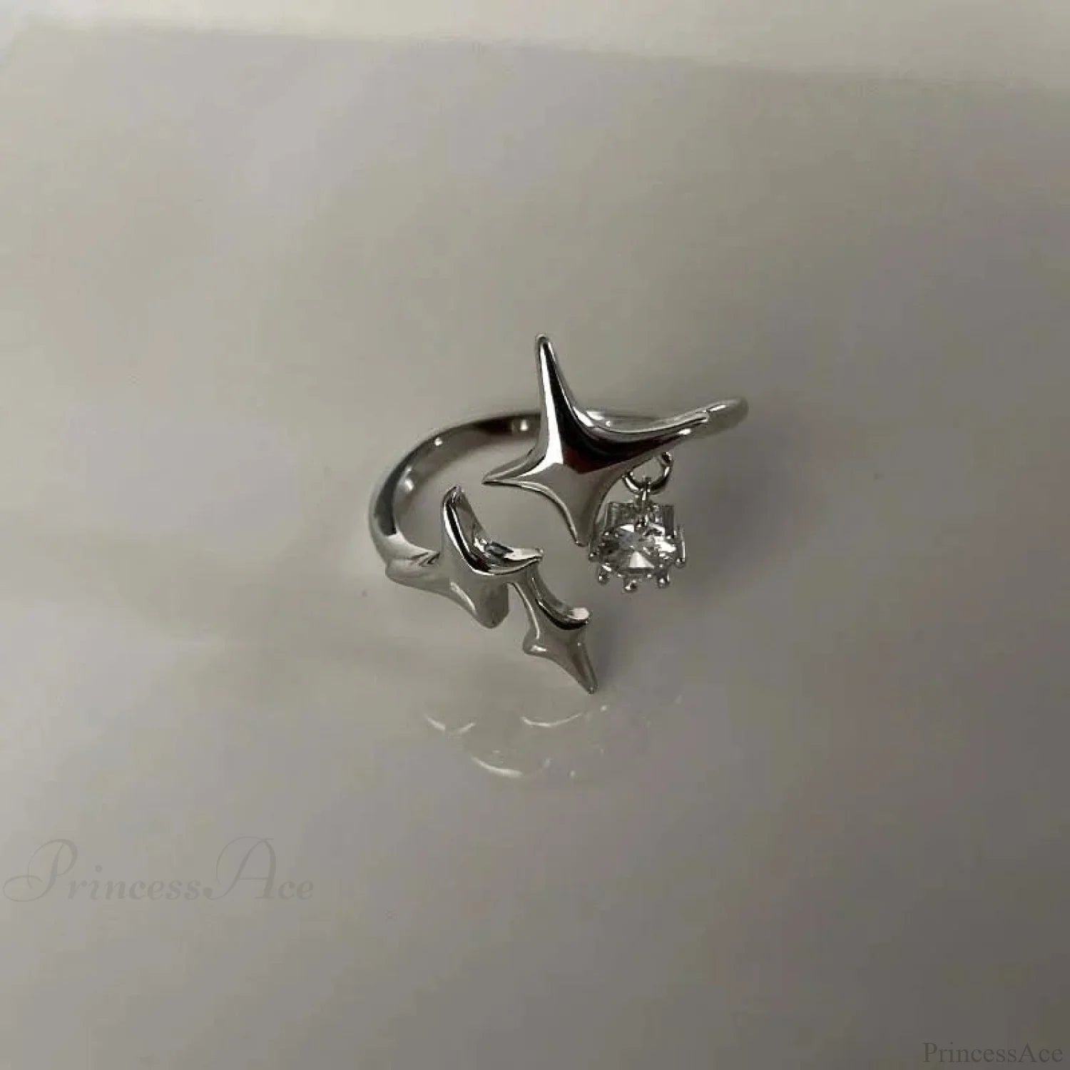 Gender-neutral Vintage Wings Skeleton Gothic Ring sliver01