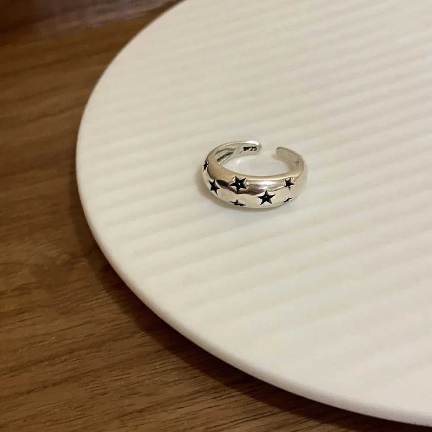 Gender-neutral Vintage Wings Skeleton Gothic Ring sliver7