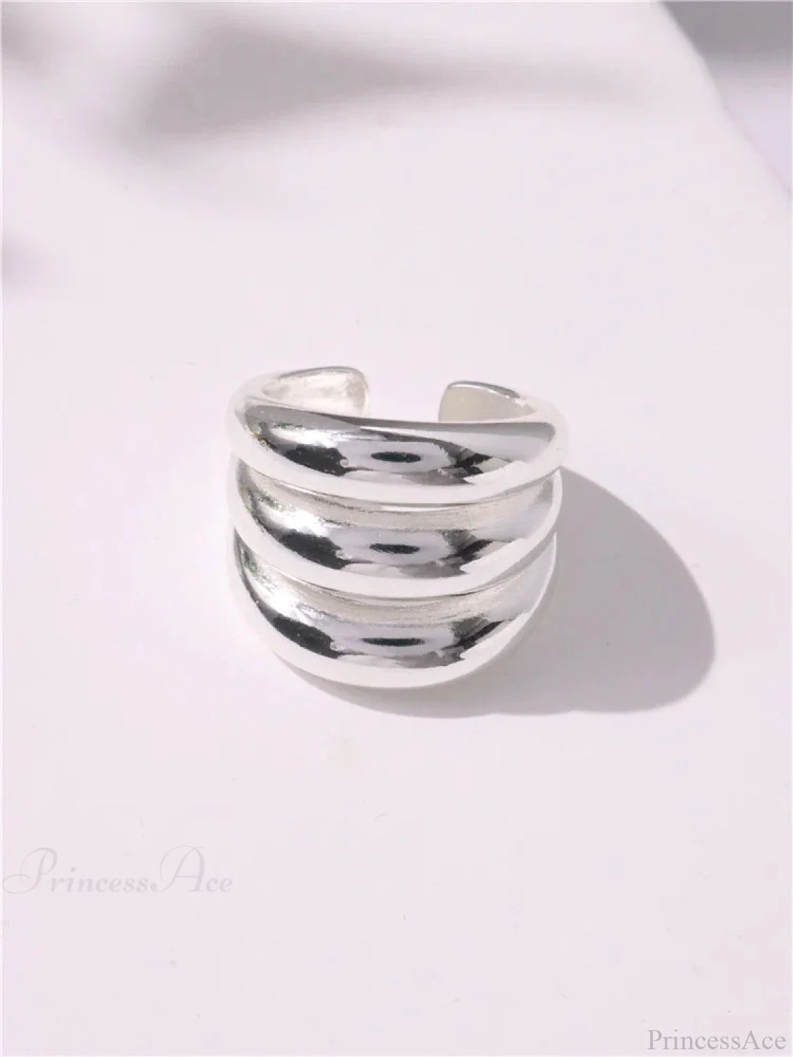 Geometric Gothic Titanium Strong Ring