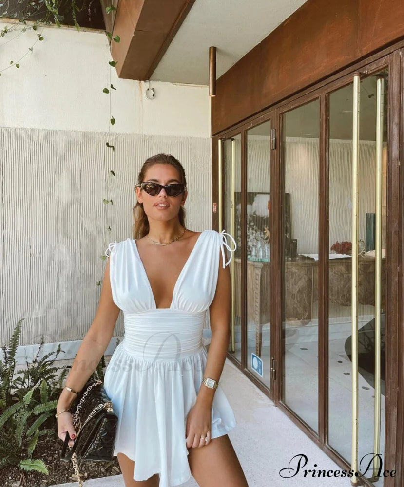 Giulia Elegant Mini Dress White / S Dress