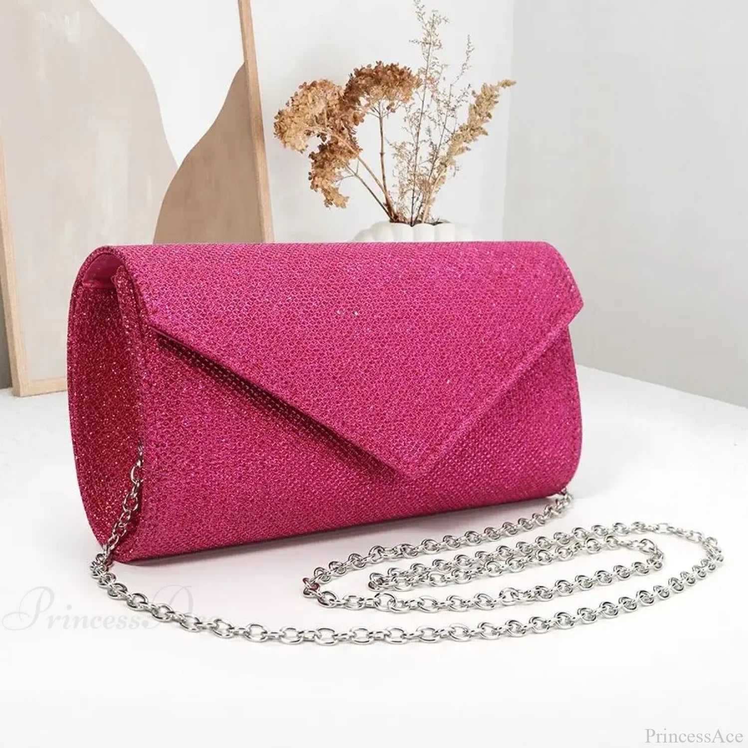 Glitter Envelope Evening Clutch Women’s Day Wedding Party Crossbody Bag clutchbag-250126