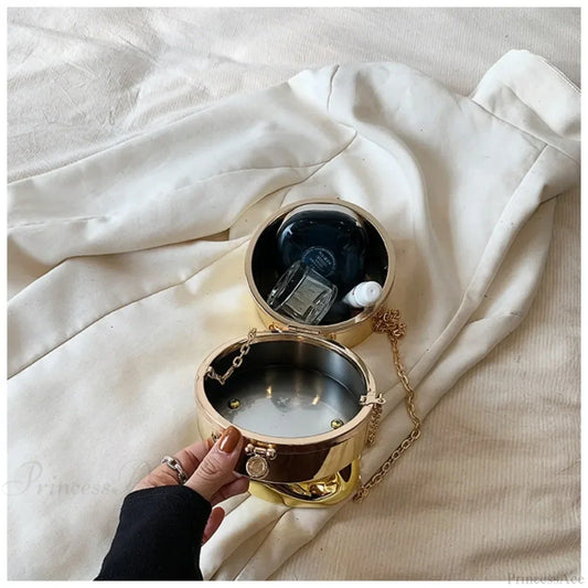 Gold Box Shiny Clutch Evening Party Handbag handbag-250126