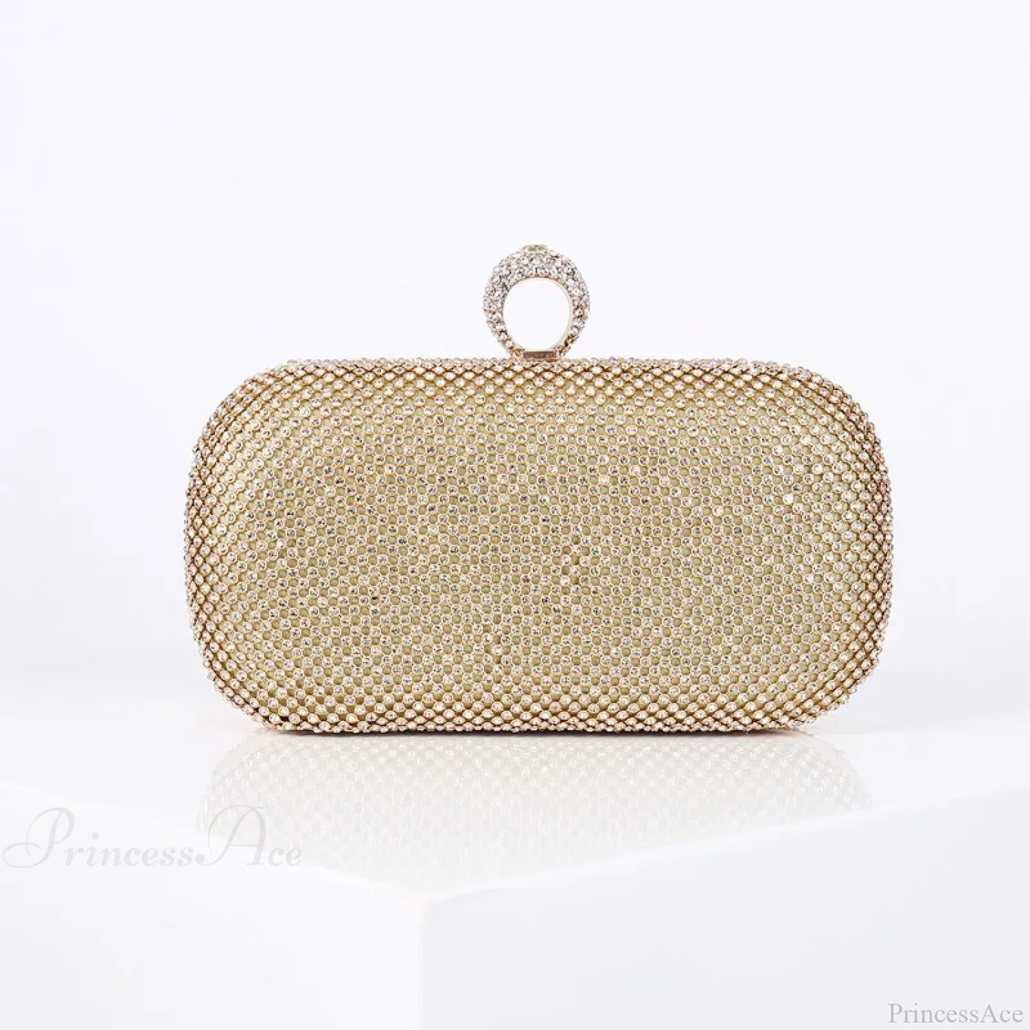 Gold Diamond Dinner Clutch Wristlet Gold wristlet-250126
