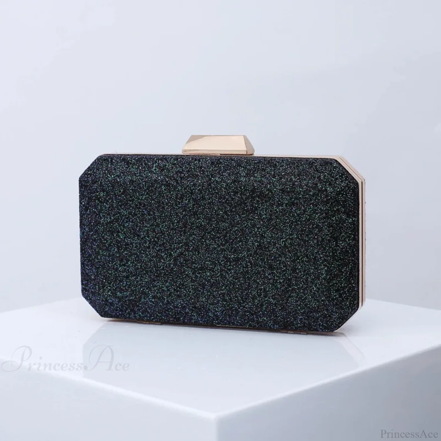 Golden Yellow Luxury PU Clutch Wristlet Black wristlet-250126