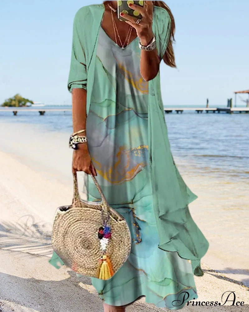 Gradient Print 2-Piece Set Two-Piece Sets