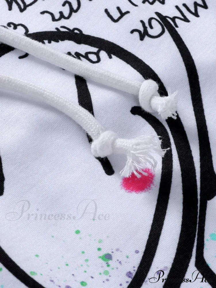 Graffiti Print Graceful Bodycon Maxi Dress Pants