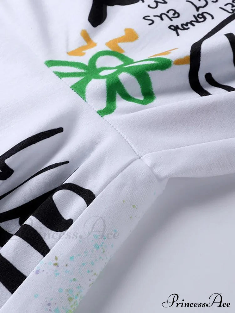 Graffiti Print Graceful Bodycon Maxi Dress Pants