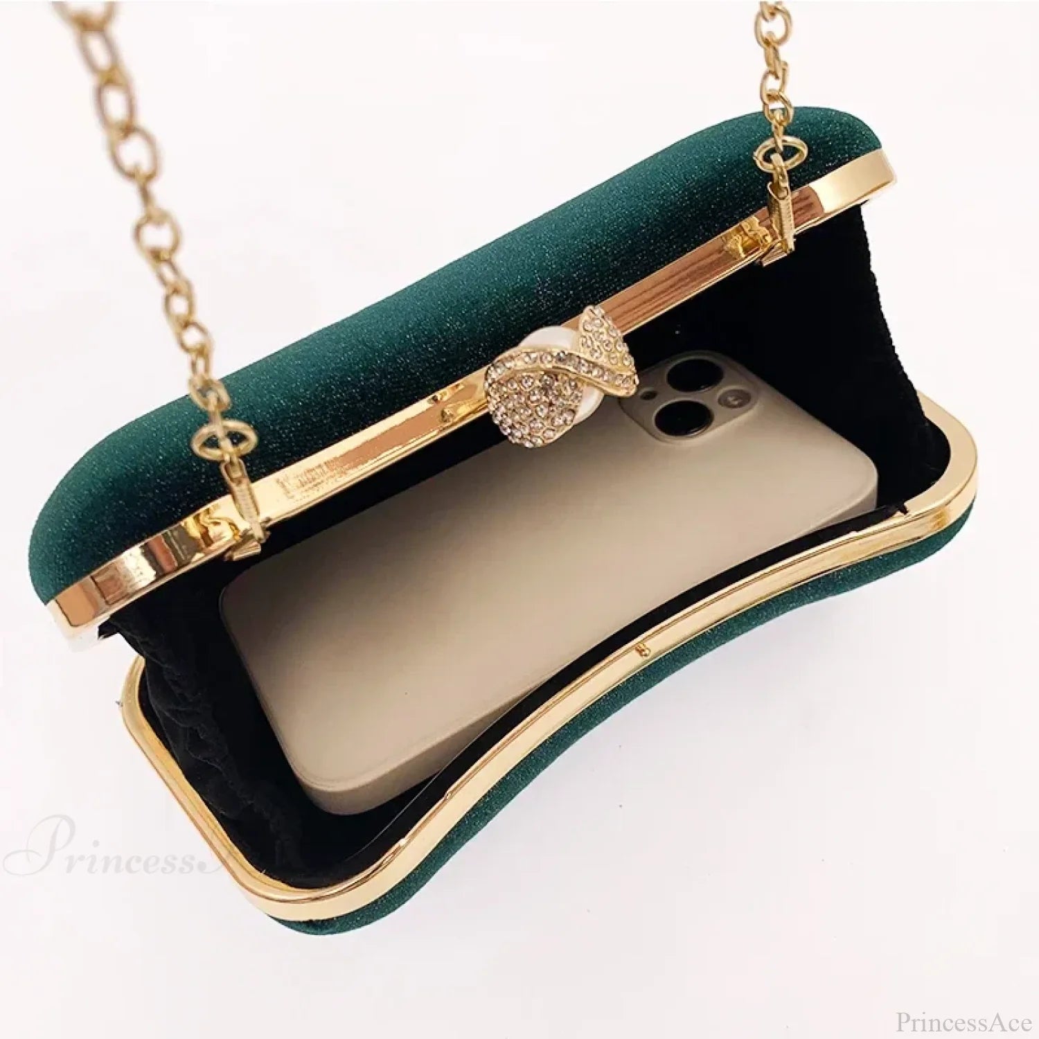 Green Vintage Wedding Evening Clutch Bag clutchbag-250126