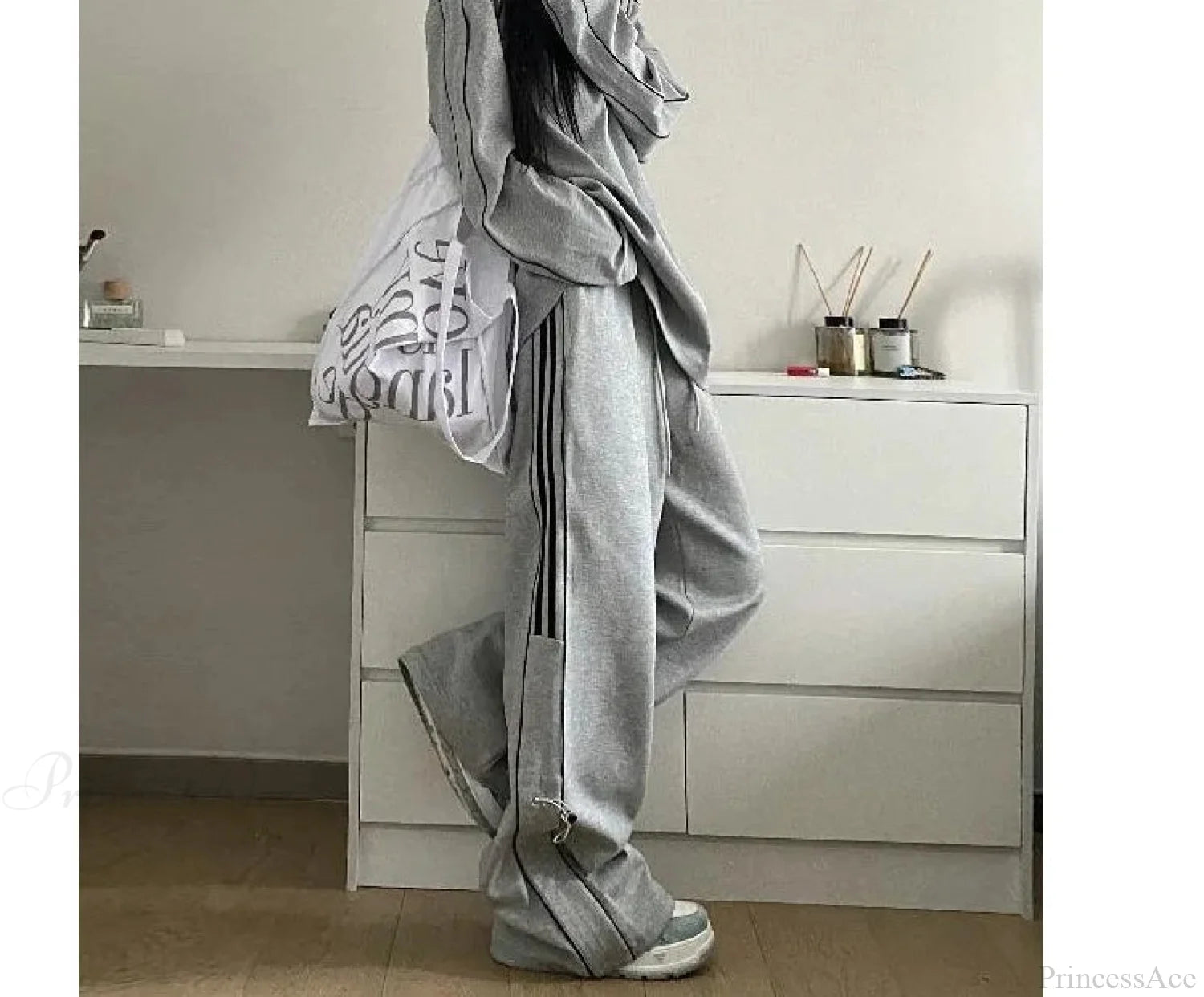 Grunge Striped Sweatpants Harajuku Pants